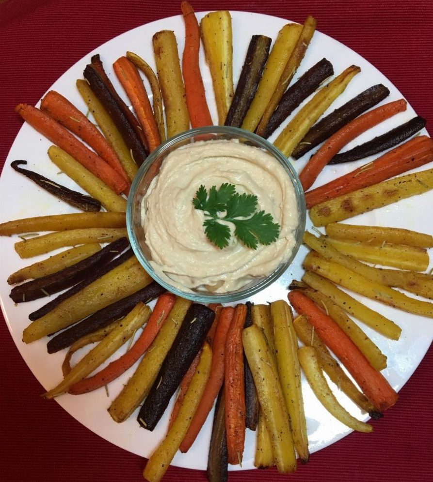 Baked Rainbow Carrot Fries